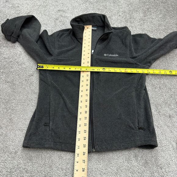 Columbia Steens Mountain Fleece Jacket Mens Dark Gray Full Zip Pocket Outdoor - Picture 7 of 9